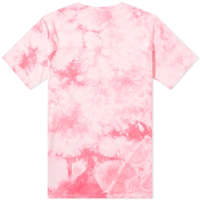 Shop Vanquish Small Logo Tie-dye Tee In Pink