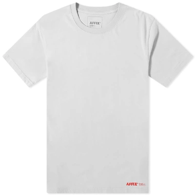 Shop Affix Affxwrks Basic Tee In Grey