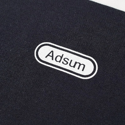 Shop Adsum Long Sleeve Big Stripe Tee In Blue