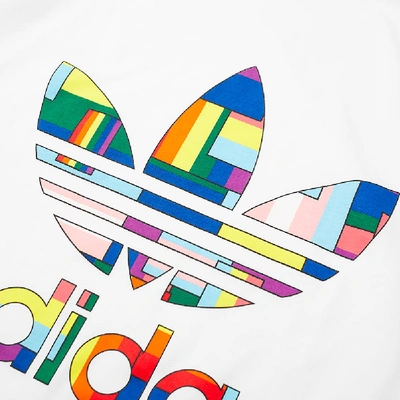 Shop Adidas Originals Adidas Flag Trefoil Tee In White