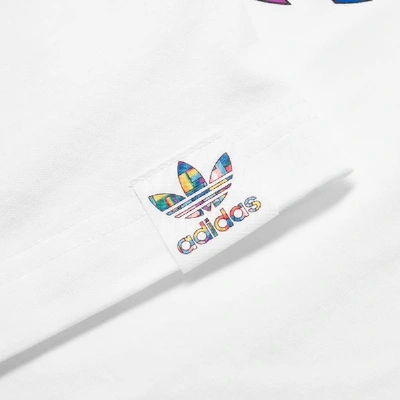 Shop Adidas Originals Adidas Flag Trefoil Tee In White