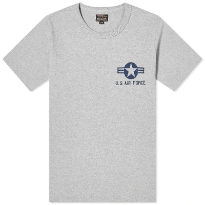 Shop The Real Mccoys The Real Mccoy's U.s. Air Force Tee In Grey