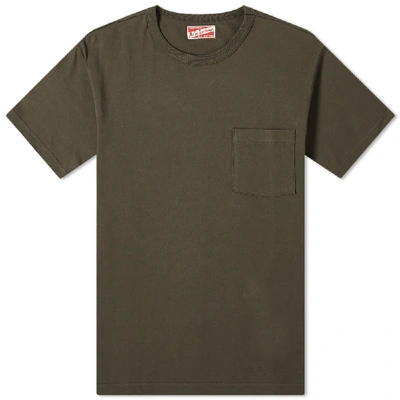 Shop The Real Mccoys The Real Mccoy's Joe Mccoy Pocket Tee In Brown