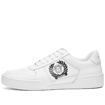 Shop Versace Medusa Tennis Sneaker In White