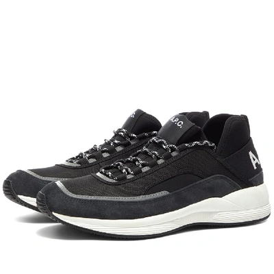 Shop Apc A.p.c. Run Around Sneaker In Black