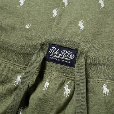 Shop Polo Ralph Lauren Sleepwear All Over Pony Sweat Pant In Green