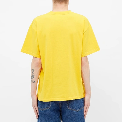 Shop Aries Classic Temple Tee In Yellow