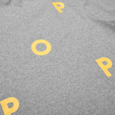 Shop Pop Trading Company Pop Trading Company Logo Tee In Grey