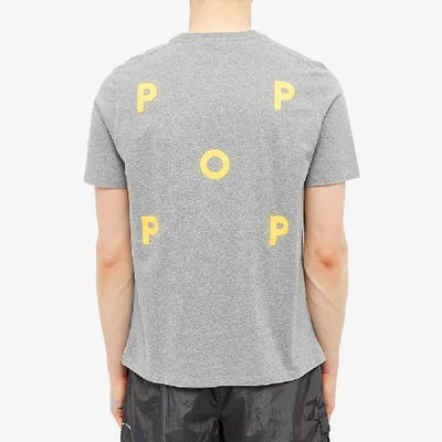 Shop Pop Trading Company Pop Trading Company Logo Tee In Grey