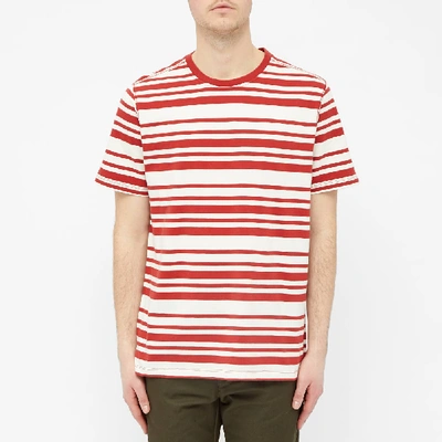 Shop Pop Trading Company Pop Trading Company Stripe Tee In Red