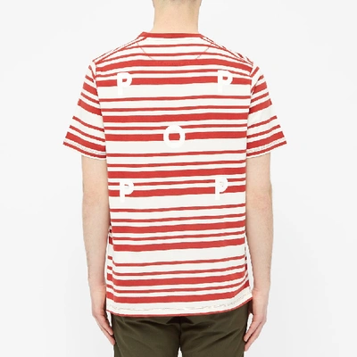 Shop Pop Trading Company Pop Trading Company Stripe Tee In Red