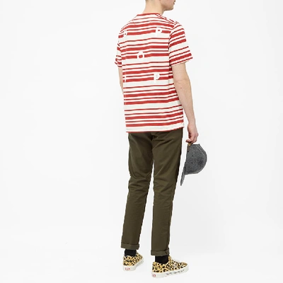 Shop Pop Trading Company Pop Trading Company Stripe Tee In Red