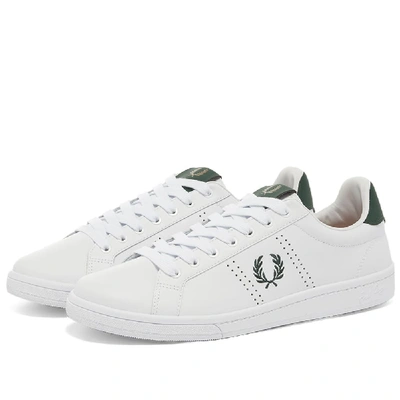 Shop Fred Perry Authentic B721 Leather Sneaker In White