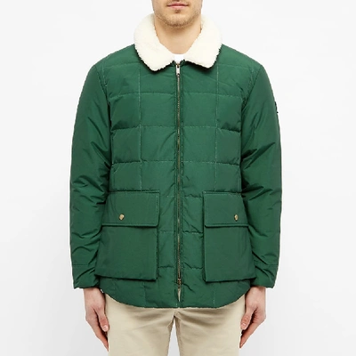 Shop Aimé Leon Dore X Woolrich Down Puffer Jacket In Green