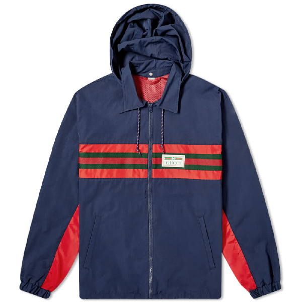 gucci windbreaker blue
