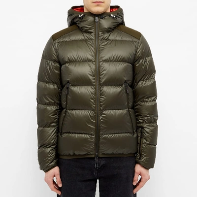Shop Moncler Grenoble Hintertux Hooded Down Ski Jacket In Green