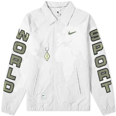 Shop Nike X Pigalle Nrg Jacket In Grey