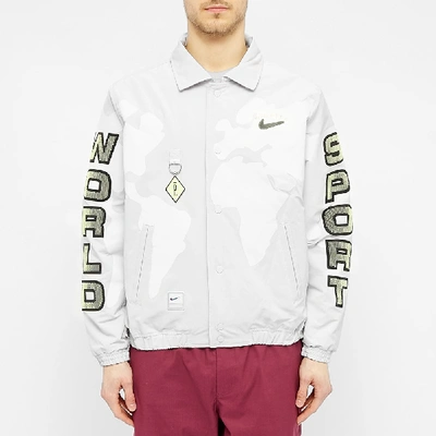 Shop Nike X Pigalle Nrg Jacket In Grey