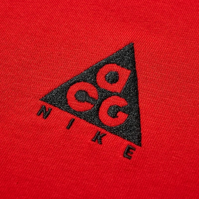 Shop Nike Acg Logo Tee In Red