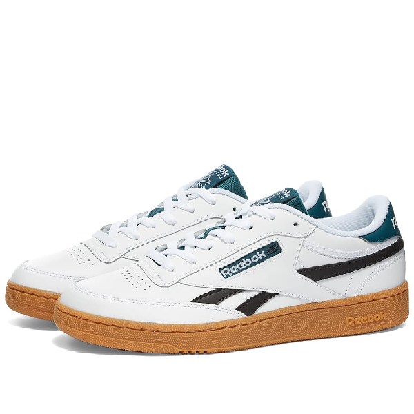 Reebok Classics Club C Revenge Sneakers In White With Gum Sole | ModeSens