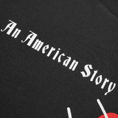 Shop Nasaseasons Long Sleeve American Story Print Tee In Black