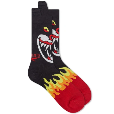 Shop Vetements Monster Short Socks In Multi