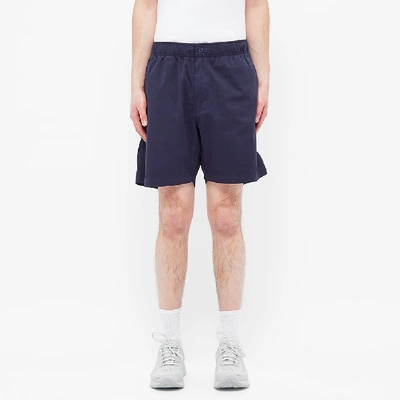 Shop Adsum Bank Drawstring Short In Blue