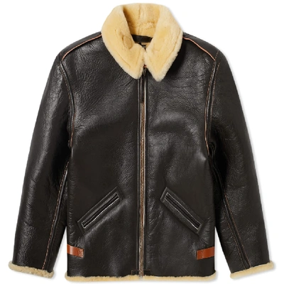 Shop The Real Mccoys The Real Mccoy's Type B-6 Flight Jacket In Brown