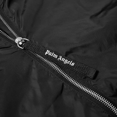 Shop Palm Angels College Logo Windbreaker In Black