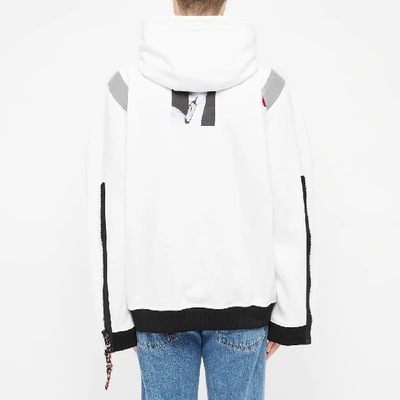 Shop Burberry Woven Technical Hoody In White