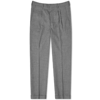 Shop Ami Alexandre Mattiussi Ami Carrot Fit Wool Trouser In Grey