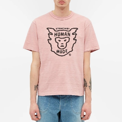 Shop Human Made Face Logo Tee In Pink