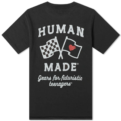 Shop Human Made Flag Logo Pocket Tee In Black