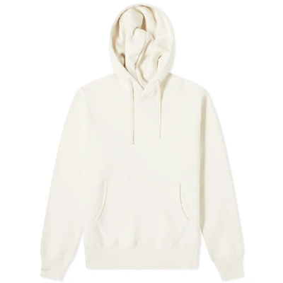 Shop The Real Mccoys The Real Mccoy's 10oz Loopwheel Hoody In White