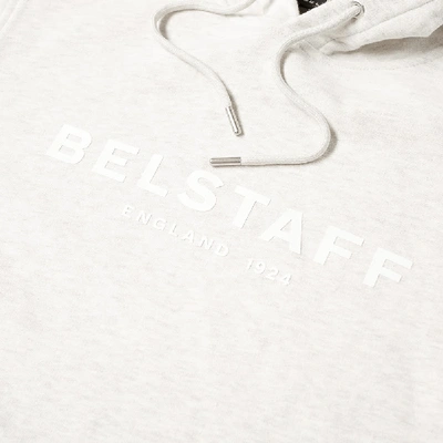 Shop Belstaff Printed Logo Popover Hoody In Grey