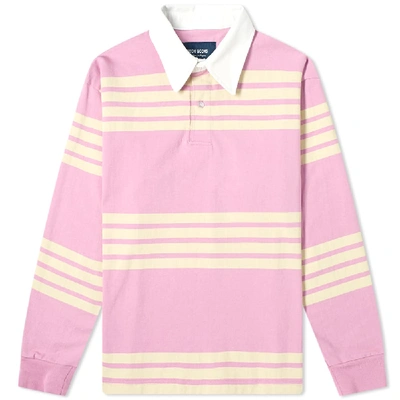 Shop Noon Goons Ranger Rugby Polo In Pink