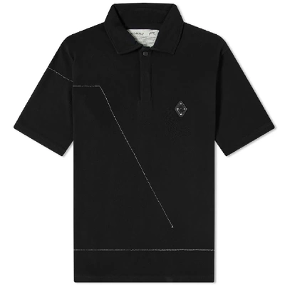 Shop A-cold-wall* Rhombus Logo Polo In Black