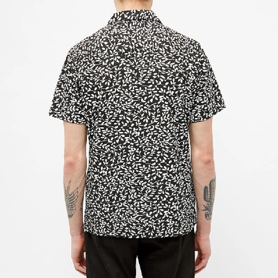 Shop Officine Generale Short Sleeve Dario Shirt In Black