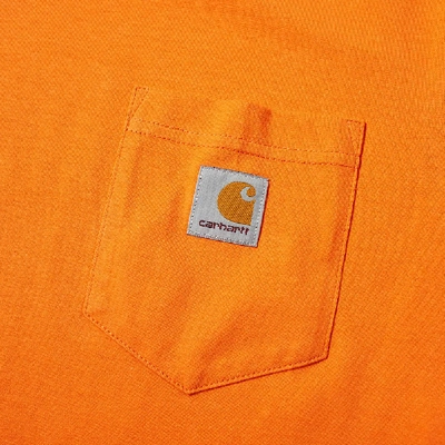 Shop Carhartt Wip Pocket Tee In Orange