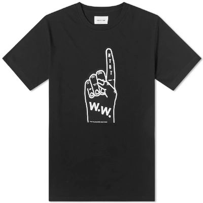 Shop Wood Wood Foam Hand Tee In Black