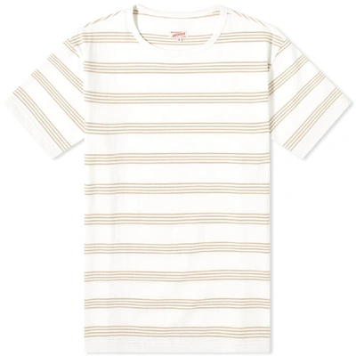 Shop Arpenteur Match Stripe Tee In Brown