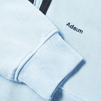 Shop Adsum 1/4 Zip Fleece Jacket In Blue