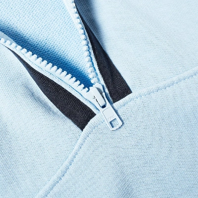 Shop Adsum 1/4 Zip Fleece Jacket In Blue