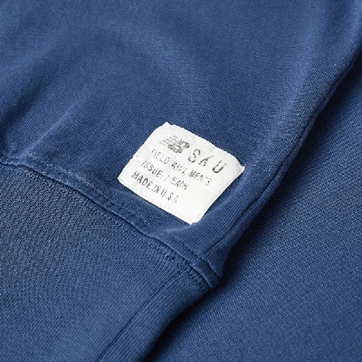 Shop Save Khaki X New Balance Supima Fleece Field Sweat In Blue