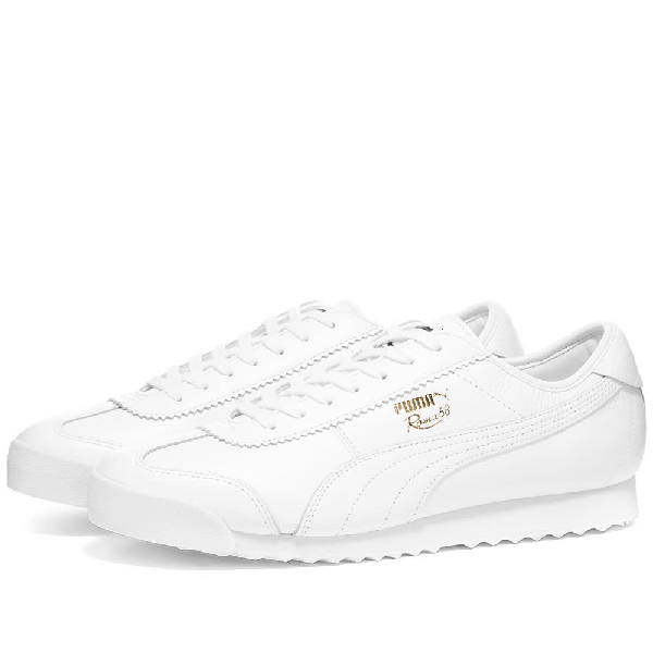 puma roma white mens