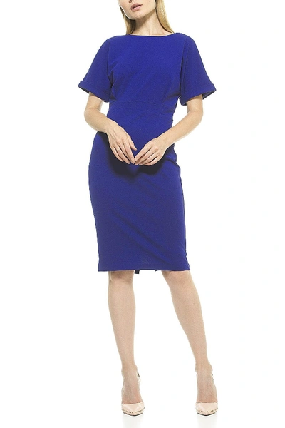 Shop Alexia Admor Dolman Sleeve Sheath Dress In Cobalt