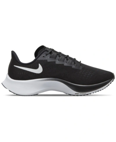 Shop Nike Women's Air Zoom Pegasus 37 Running Sneakers From Finish Line In Black, White