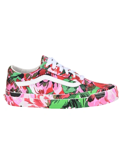 Shop Kenzo X Vans Old Skool Sneakers In Floral Red