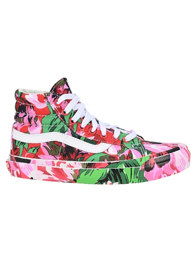 Shop Kenzo X Vans Sk8-hi Sneakers In Floral Red