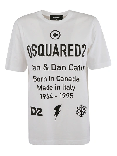 Shop Dsquared2 Dean &amp; Dan Caten T-shirt In White